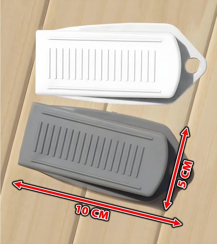 Basis deurstopper (5x10x2 cm, rubber, grijs), Doe-het-zelf en Bouw, Gereedschap | Overige machines, Nieuw, Verzenden