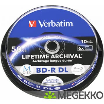 Verbatim MDISC BD-R DL 50 GB 10 stuk(s), Verzenden, Nieuw in verpakking