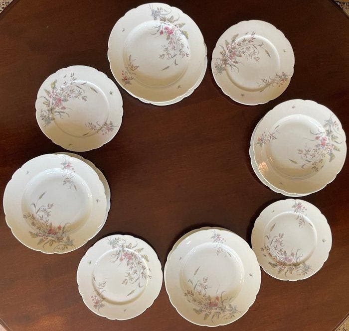 Ginori verde - 1890-1900 - Ottimi - Schotel (12) - Porselein, Antiek en Kunst, Antiek | Meubels | Tafels