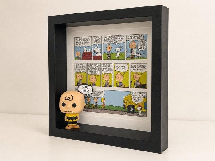 Studio Delu. (1976) - Charlie Brown - 3D Comic Art Scene, Antiek en Kunst, Kunst | Designobjecten