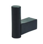 Kapstokhaak Jolie Core 34x34 mm zwart, Huis en Inrichting, Nieuw, Overige materialen