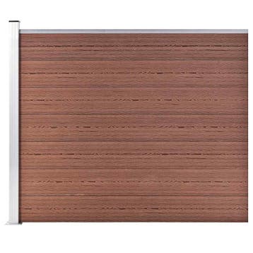 vidaXL Schuttingpaneel 175x146 cm HKC bruin, Verzenden