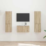 vidaXL Tv-meubelset 5 pcs Sonoma Eik Bewerkt hout, Verzenden, Nieuw