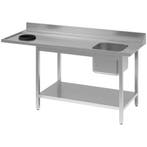 Spoeltafel | RVS | 1 Spoelbak (Rechts) + Afdruipvlak +, Zakelijke goederen, Horeca | Keukenapparatuur, Verzenden, Nieuw in verpakking