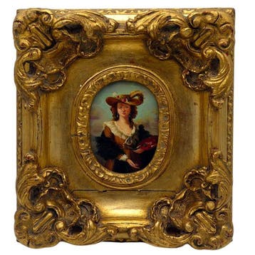 Scuola inglese (XX) - Autoritratto con Cappello di Paglia,, Antiek en Kunst