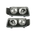 PHARES POUR VOLKSWAGEN VW PASSAT 93-96 ANGEL EYES FOND NOIR, Autos : Pièces & Accessoires, Verzenden
