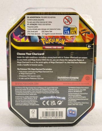 Pokémon Box - Mega Charizard Y Tin, Hobby en Vrije tijd, Verzamelkaartspellen | Pokémon, Nieuw