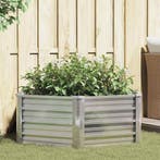 vidaXL Plantenbak verhoogd 129x45 cm gegalvaniseerd staal, Verzenden, Nieuw