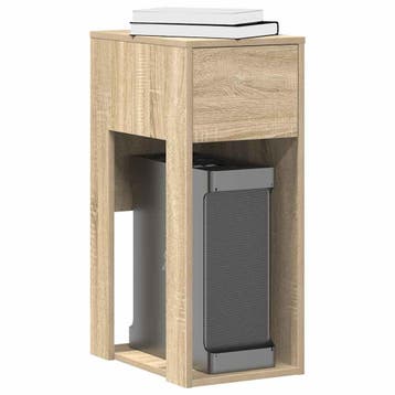vidaXL Computertorenstandaard met lade 30x44x74 cm sonoma, Verzenden, Nieuw