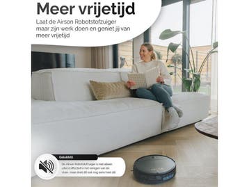 Airson Pro Clean - Robotstofzuiger - 4000Pa zuigkracht -, Verzenden, Zo goed als nieuw
