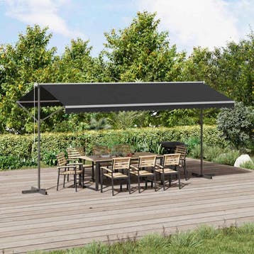vidaXL Luifel vrijstaand 500x300 cm antraciet, Tuin en Terras, Verzenden, Nieuw