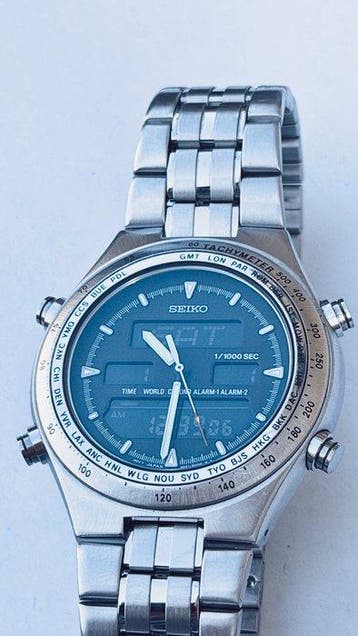 Seiko - World Time - Zonder minimumprijs - H021-8001 - Heren