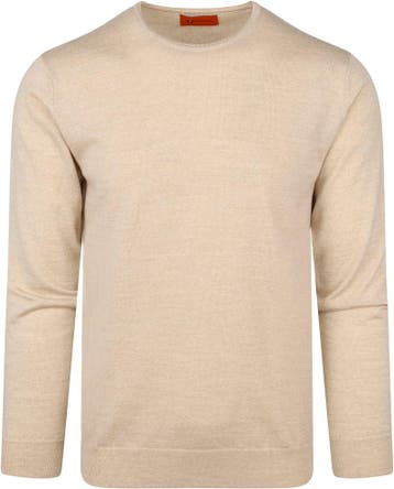 Suitable Merino Pullover O Beige maat Maat 52/54 (L) Heren, Maat 52/54 (L), Verzenden, Beige, Nieuw