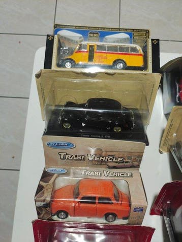 Welly, Solido 1:43 - Modelbouwdoos (10) - Citroen Visa, DS,