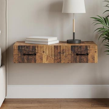 vidaXL Wandgemonteerde Zijtafel 87,5 x 34,5 x 17 cm Bewerkt, Verzenden, Nieuw