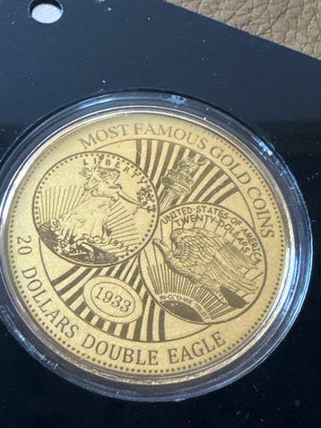 Niger. 100 Francs 2022 Double Eagle von 1933., 1/200 Oz