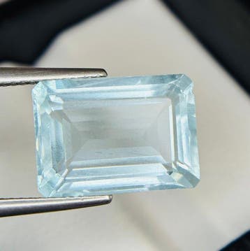 Sans prix de réserve - 1 pcs Bleu Aigue-marine - 9.34 ct -, Bijoux, Sacs & Beauté, Pierres précieuses