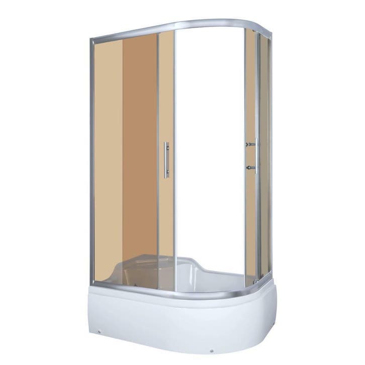 Sanifun douchecabine Melvin 1200 x 800 gekleurd glas, Doe-het-zelf en Bouw, Sanitair, Ophalen of Verzenden