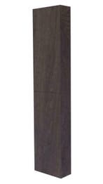 Blanco-Dark-Brown hoge kolomkast L en R 35x180 cm dark-brown, Ophalen of Verzenden