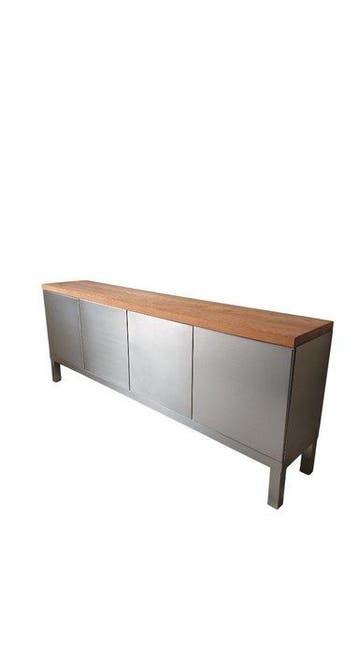 Kast - Hout, Roestvrij staal, Antiek en Kunst