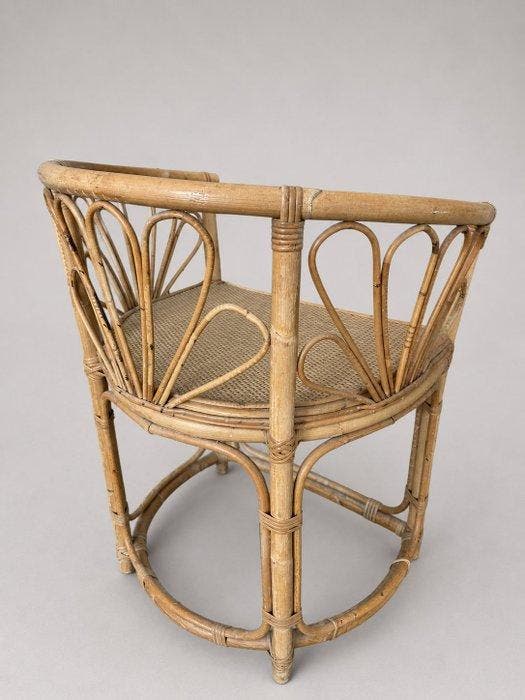 Fauteuil - Bamboe, Rattan - Vintage uit de jaren 1970:, Antiek en Kunst, Curiosa en Brocante