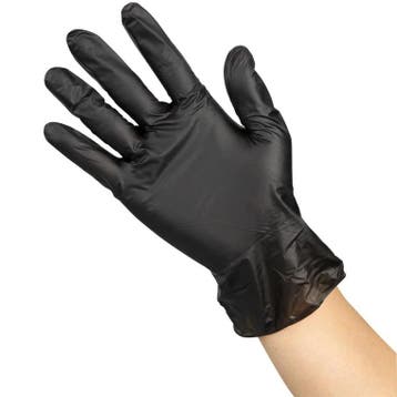 Handschoenen | Kunststof | Zwart | Poedervrij | 100 Stuks, Verzenden, Nieuw in verpakking