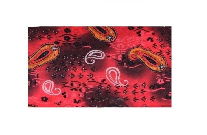Haarband Multifunctioneel 45x25cm - Paisley Patroon - Rood, Handtassen en Accessoires, Uiterlijk | Haarverzorging