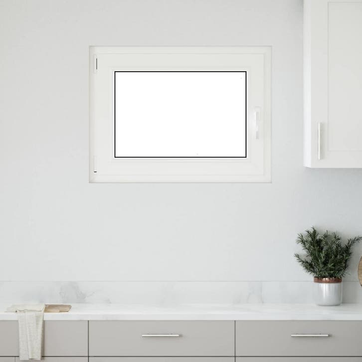 vidaXL Kelderraam RISOR 90 x 70 cm PVC en Glas, Doe-het-zelf en Bouw, Raamkozijnen en Schuifdeuren, Nieuw, Verzenden