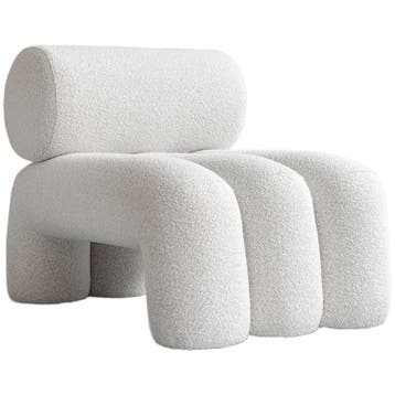 101 Copenhagen Fauteuil Foku - Off White - Ongebruikt, Verzenden, 75 tot 100 cm, Zo goed als nieuw, Stof
