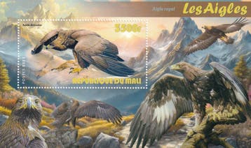 Malediven - 2023 - Roofvogels - Postfris, Verzenden, Postfris, Dier of Natuur