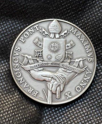Paus Franciscus - Pontificiale Medaille X Jaar - - 2022