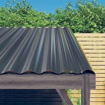 vidaXL Dakpanelen 12 st 80x36 cm gegalvaniseerd staal, Verzenden