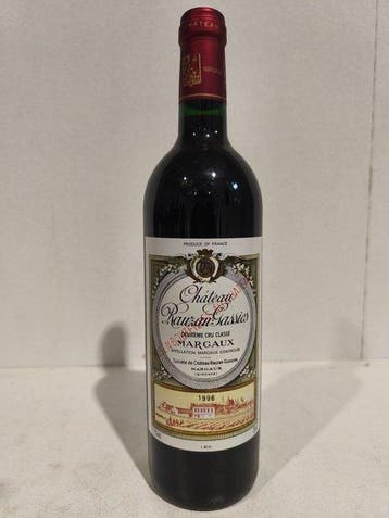 1996 Château Rauzan-Gassies - Margaux 2ème Grand Cru Classé, Verzamelen, Nieuw