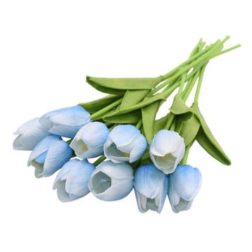 Kunst Boeket - Tulpen Zijden Bloemen Tulp Luxe Boeketten, Verzenden, Nieuw