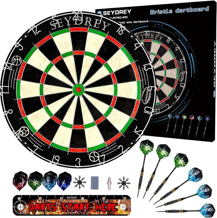 Seydrey Dartbord 17,7 inch | Tweede kansje, OP = OP!, Sport en Fitness, Darts, Nieuw, Dartbord met pijlen, Verzenden