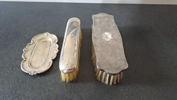 Ensemble de toilette (3) - Argent 800, Antiek en Kunst