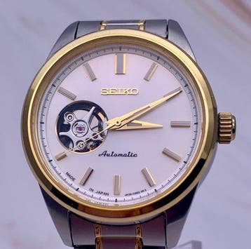 Seiko - Seiko selection - Zonder minimumprijs - Open Heart, Handtassen en Accessoires