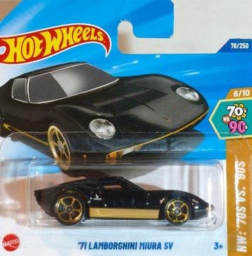 Hot Wheels, Lamborghini Miura, Alfa Romeo, Fiat 500,, Nieuw