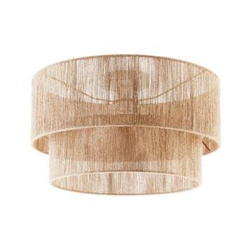 tectake Plafondlamp Lignea Lux van jute in boho-stijl, 40W -, Verzenden, Nieuw