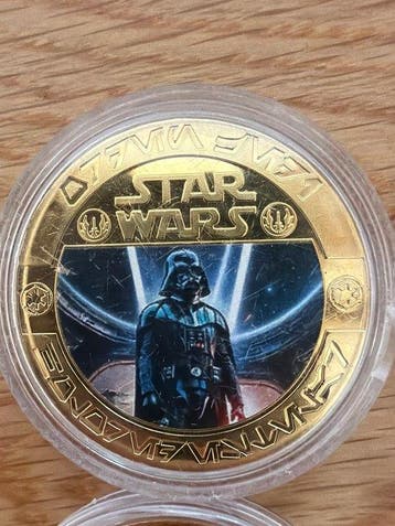 Wereld. Medal ND, Superman / Darth Vader Colorized - 5 x 12g