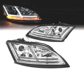 PHARES AUDI TT 8J 06-10 LED DYNAMIQUES DIURNES FOND CHROMÉ, Verzenden, Neuf