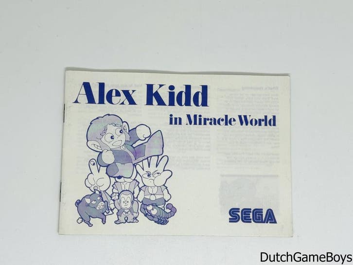 Sega Master System - Alex Kidd In Miracle World - Manual, Autos : Divers, Modes d'emploi & Notices d'utilisation, Envoi