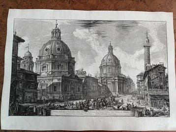 Giovanni Battista Piranesi (1720-1778) - Veduta delle due