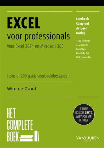 Het Complete Boek Excel Voor Professionals | Wim Groot, Verzenden, Nieuw, Wim Groot