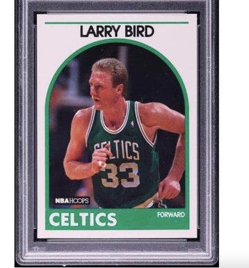 1989 NBA Hoops Larry Bird #150 - PSA 9 - 1 Graded card, Verzamelen, Nieuw