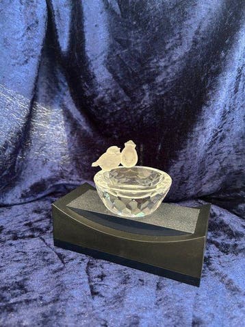 Swarovski - Beeldje - Bird Bath 010029 - Box + Certificate -