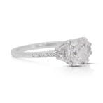 Ring - 18 karaat Witgoud - 1.36ct. tw. Diamant (Natuurlijk), Nieuw