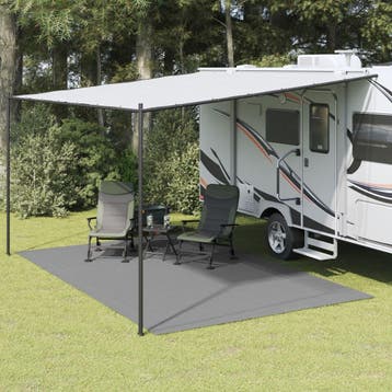 vidaXL Tenttapijt 5x3 m antracietkleurig, Verzenden, Nieuw