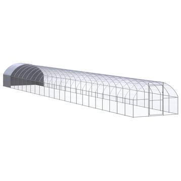 vidaXL Kippenren 3x24x2 m gegalvaniseerd staal, Dieren en Toebehoren, Verzenden, Nieuw