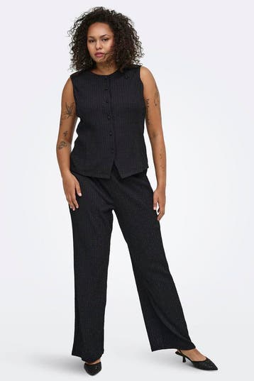 ONLY eco wijde broek glitterL=50/52Maat 46/48 (XL) of groter, Verzenden, Nieuw, Maat 46/48 (XL) of groter, Overige kleuren
